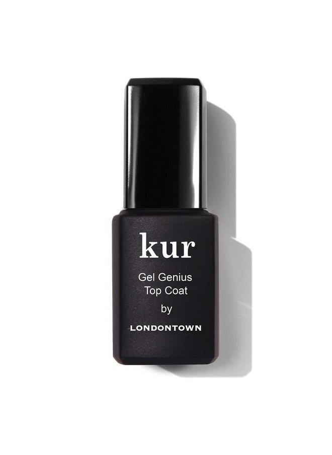 LONDONTOWN Kur Gel Genius Quick Dry Top Coat, Vegan, Cruelty & Paraben Free, Clear, 0.4 Fl Oz, Packaging may vary