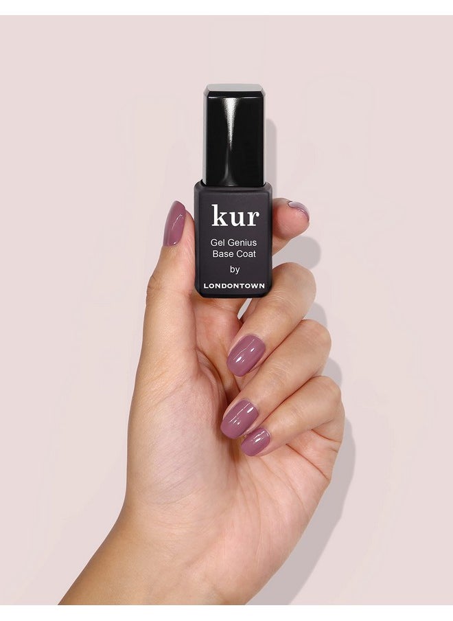 LONDONTOWN Kur Gel Genius Quick Dry Top Coat, Vegan, Cruelty & Paraben Free, Clear, 0.4 Fl Oz, Packaging may vary