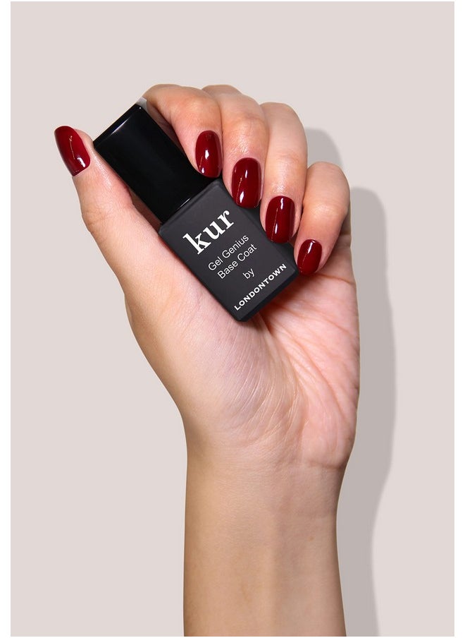 LONDONTOWN Kur Gel Genius Quick Dry Top Coat, Vegan, Cruelty & Paraben Free, Clear, 0.4 Fl Oz, Packaging may vary