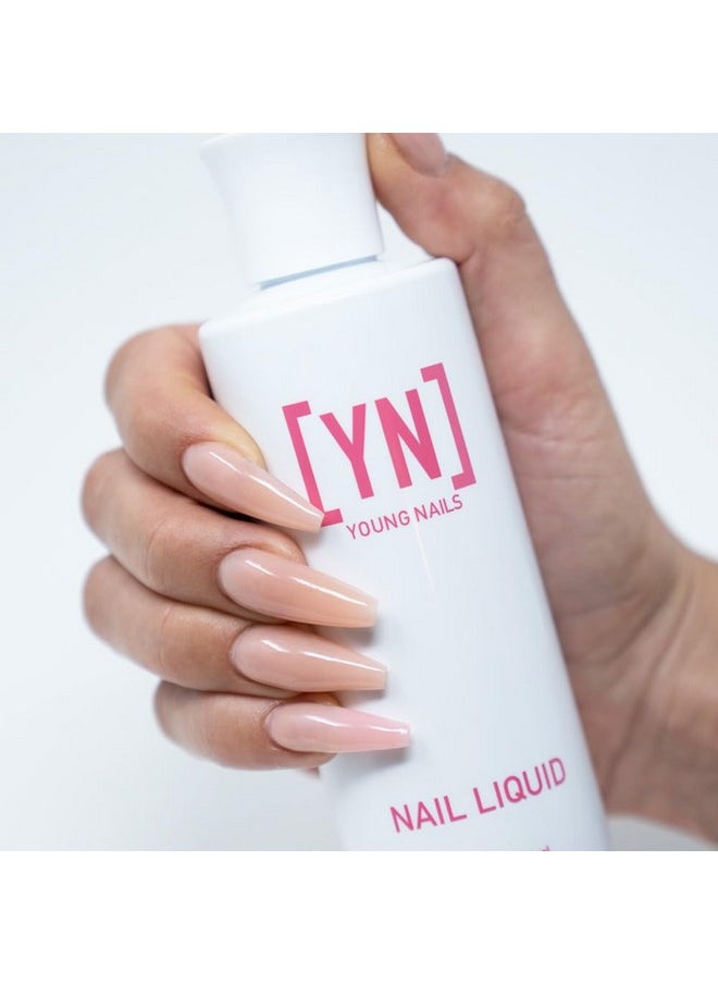 Young Nails Liquid Nail Monomer for Acrylic Nail Powder - Professional Liquid Monomer, Acrylic Nails At Home, Low Odor, MMA Free, Non-Yellowing, 6 oz