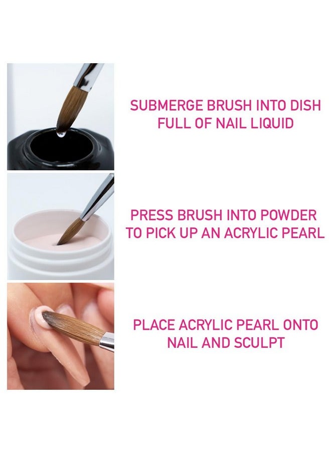 Young Nails Liquid Nail Monomer for Acrylic Nail Powder - Professional Liquid Monomer, Acrylic Nails At Home, Low Odor, MMA Free, Non-Yellowing, 6 oz