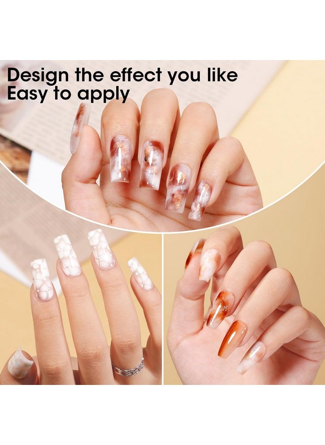 Gellen Blooming Gel - 18ml Clear Blooming Nail Polish Soak Off UV Gel for Spreading Marble Effect,Nail Art Gel Christmas DIY Salon Manicure Design Home
