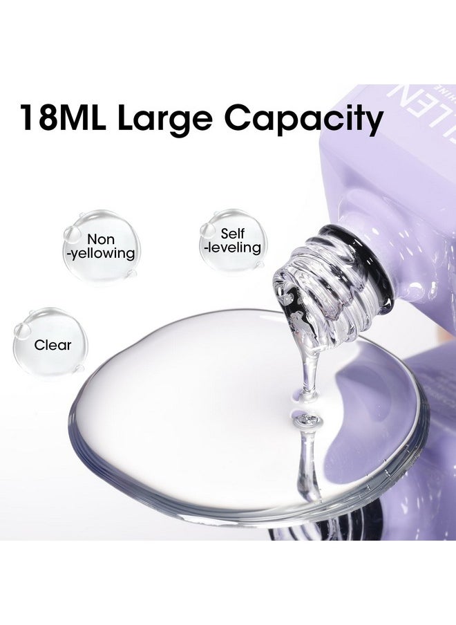 Gellen Blooming Gel - 18ml Clear Blooming Nail Polish Soak Off UV Gel for Spreading Marble Effect,Nail Art Gel Christmas DIY Salon Manicure Design Home