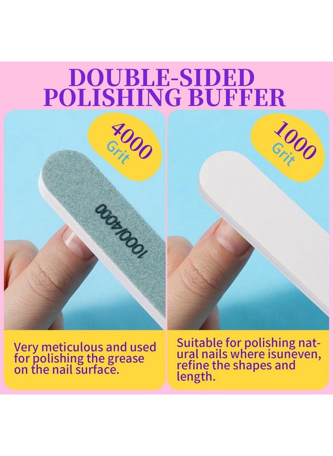 FANDAMEI Nail Buffer Kit, 10 PCS Nail Buffer Block with Different Grit, Nail Buffers, Nail Buffing Block, Buffer Nail File, Cuticle Trimmer, Nail Care Kit, Nail Tools, Nail Kit, Manicure Tools