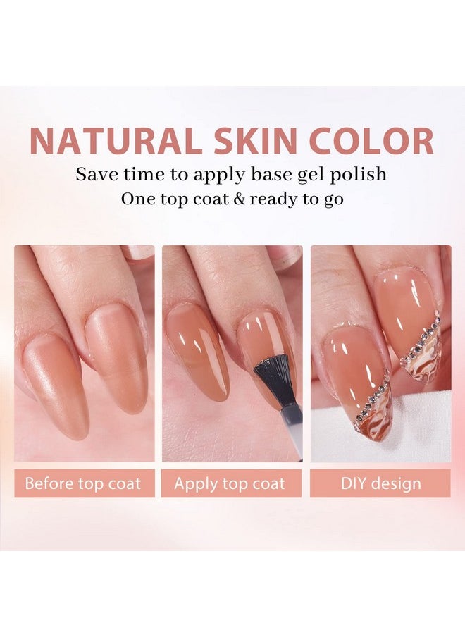BTArtbox Almond Nail Tips - Brown Soft Gel Nail Kit with 150 pcs Medium Fake Nails, Gel Nail Glue, Top Coat, Nail Lamp, Pre-colored Press on Nails for Valentines Day Gift