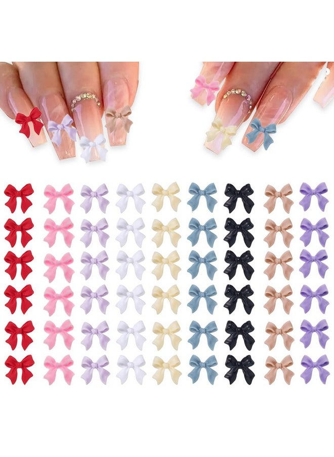200 Pcs Bow Nail Charms Colorful 3D Bowknot Nail Art Accessories for Acrylic Nails Cute Resin Butterfly DIY Manicure Decoration Tips, Nail Art Crafts