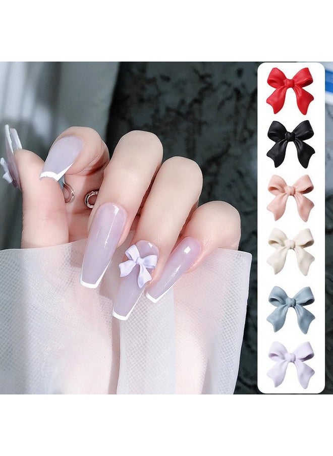 200 Pcs Bow Nail Charms Colorful 3D Bowknot Nail Art Accessories for Acrylic Nails Cute Resin Butterfly DIY Manicure Decoration Tips, Nail Art Crafts