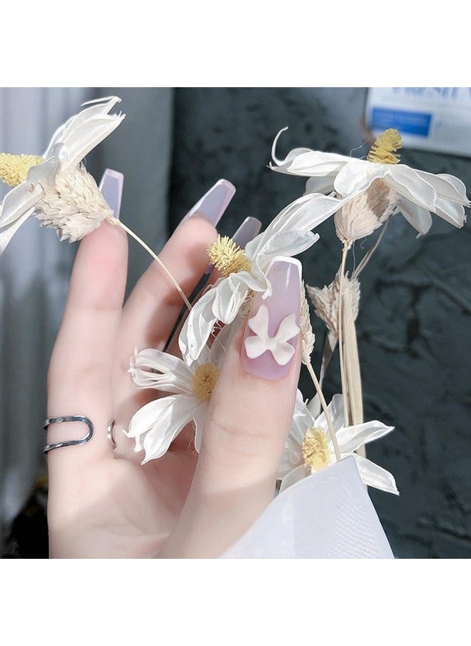200 Pcs Bow Nail Charms Colorful 3D Bowknot Nail Art Accessories for Acrylic Nails Cute Resin Butterfly DIY Manicure Decoration Tips, Nail Art Crafts