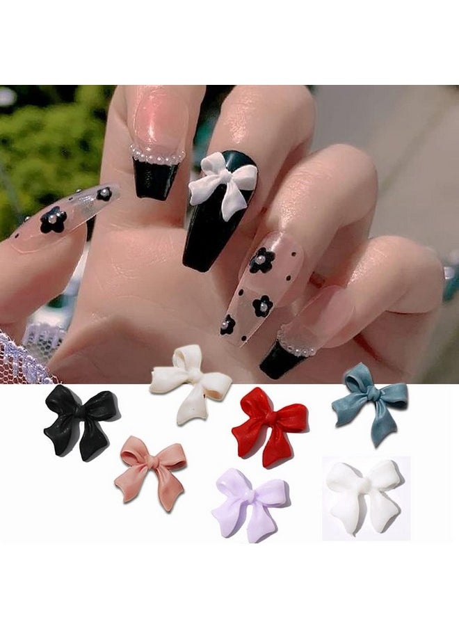 200 Pcs Bow Nail Charms Colorful 3D Bowknot Nail Art Accessories for Acrylic Nails Cute Resin Butterfly DIY Manicure Decoration Tips, Nail Art Crafts