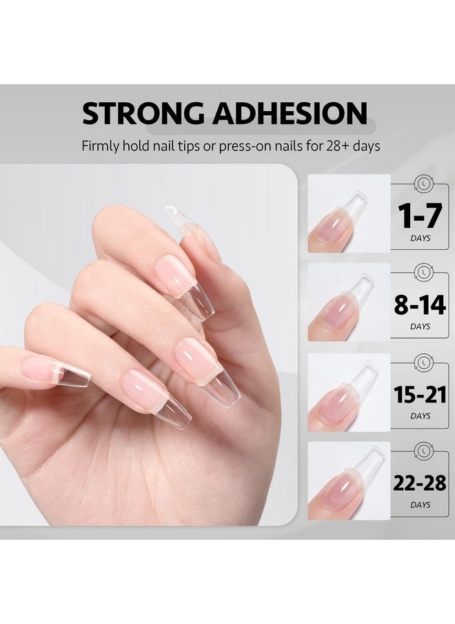 GAOY Solid Nail Glue Gel for Nail Tips, 30g Solid Nail Gel, Strong Solid Nail Glue for Press Ons, Fake Nail Tips and Acrylic Nail Tips, UV Light Cure