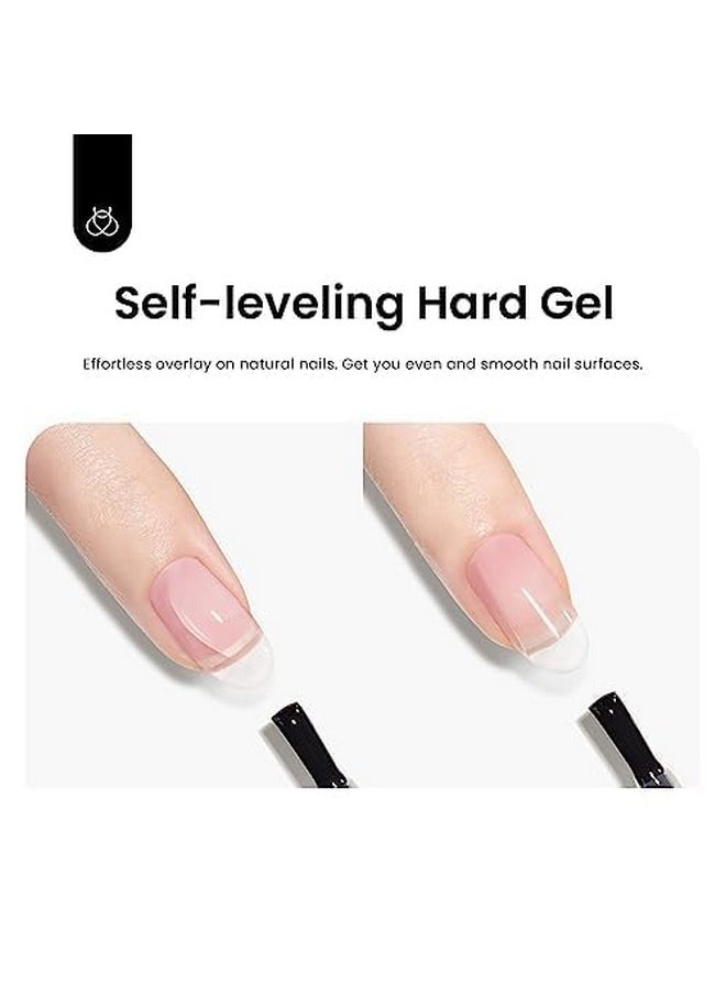 Beetles Gel Polish 5 In 1 Nail Glue and Builder Nail Gel 7 in 1 Builder Strengthener Gel Clear Building Gel Hard Gel for Nails Builder Extension, Uv LED Lamp Nail Gel Valentine's Day Gift for Women