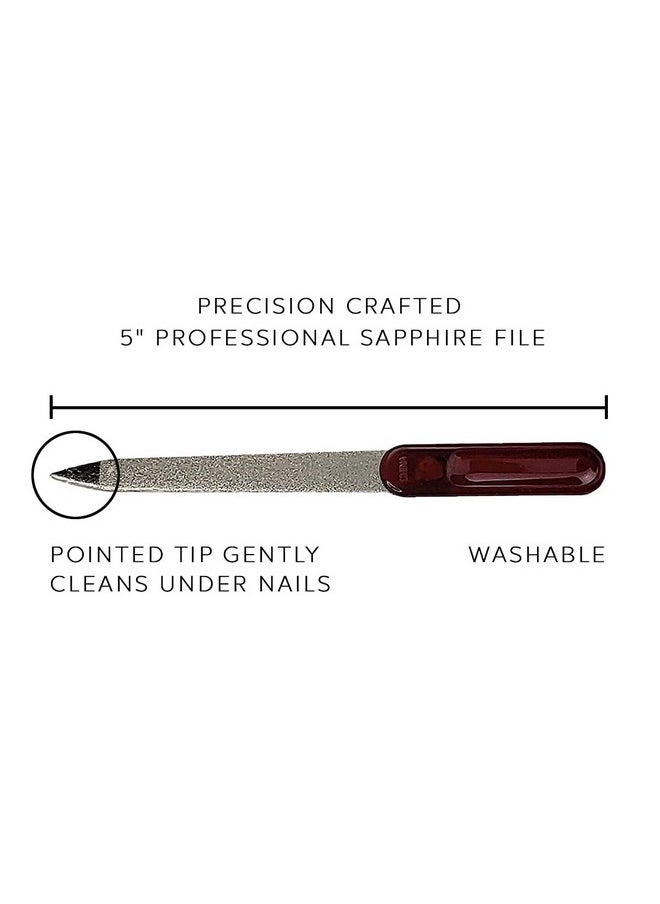 Professional Double Sided Sapphire Nail File Manicure Pedicure Finger & Toe Nail by DreamCut