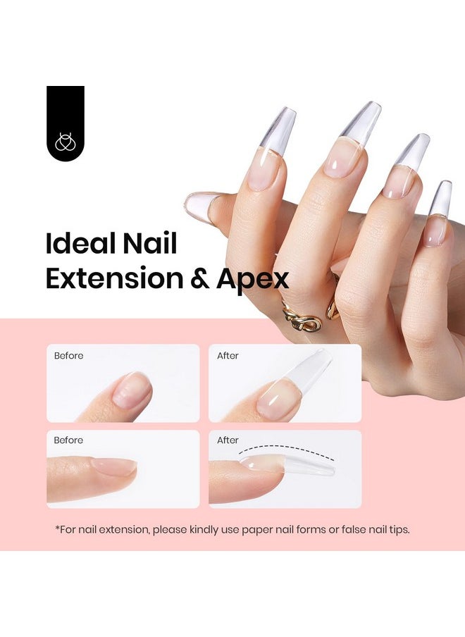 Beetles Builder Gel for Nails-10 in 1 30g *3 Colors Builder Gel Nail Kit Nail Extension Clear Nude Pink Hard Gel Sculpted Gel with Base Top Coat Nail Forms Nail Pen Nail Art Manicure Gift for Women