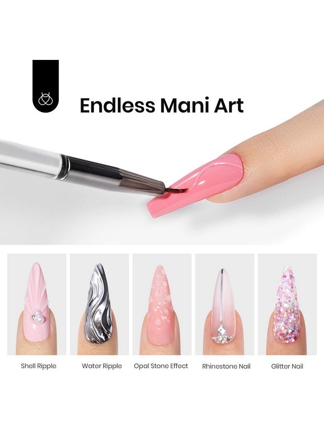 Beetles Builder Gel for Nails-10 in 1 30g *3 Colors Builder Gel Nail Kit Nail Extension Clear Nude Pink Hard Gel Sculpted Gel with Base Top Coat Nail Forms Nail Pen Nail Art Manicure Gift for Women