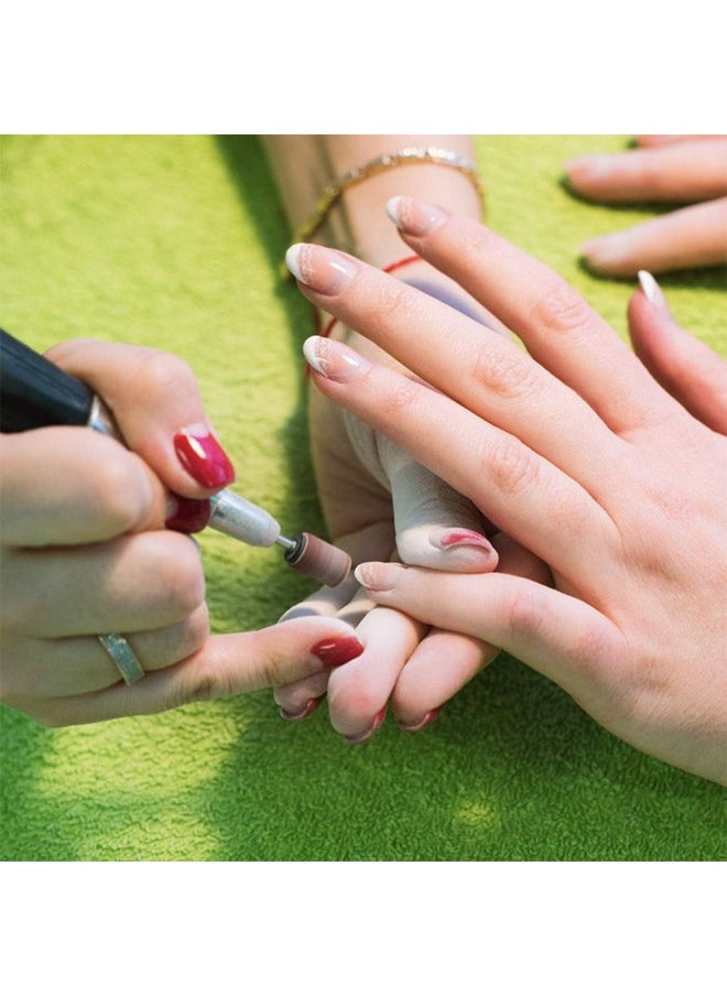 Rolybag Sanding Bands for Nail Drill 240 Pieces 3 Color Coarse Fine Grit Efile Sand Set 80#120#180#240#,2 Pieces 3/32 Inch Nail Drill Bits for Manicures and Pedicures