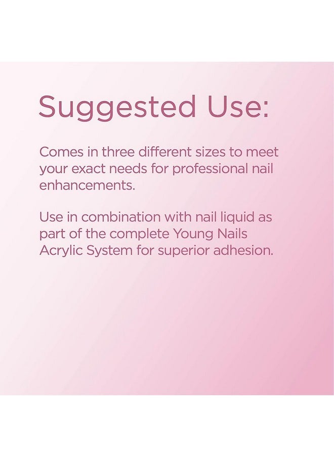 Young Nails Acrylic Cover Powder - Self-Leveling Acrylic Nail Powder, Clear Nude Pink White Acrylic Powder for Nail Extenstion, Professional Grade, Superior Adhesion, Color - Flamingo, 45g