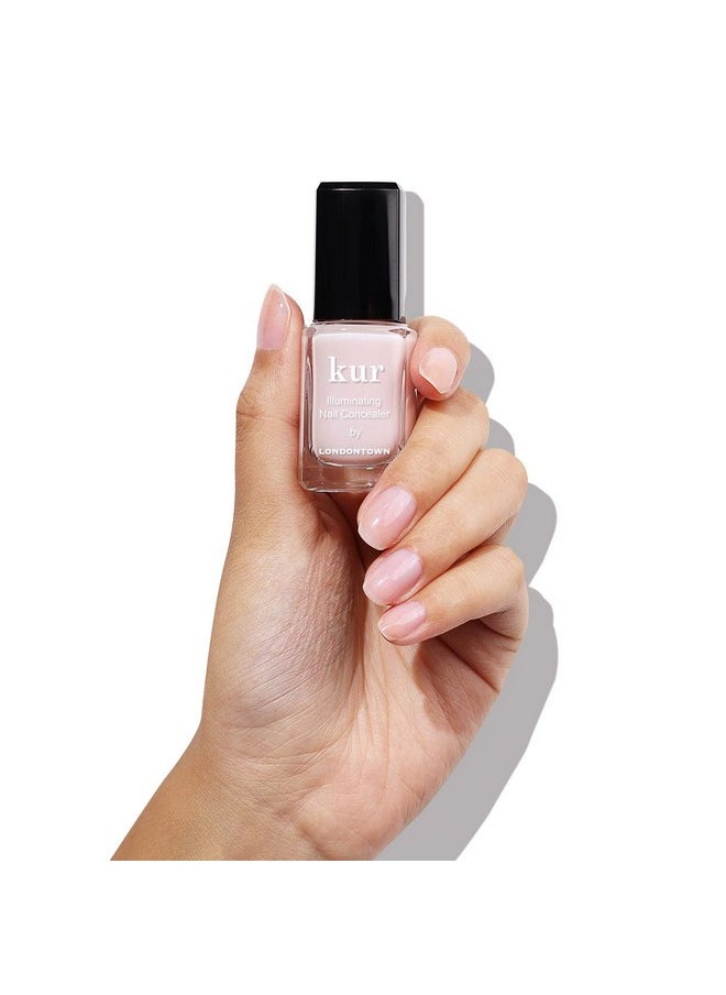 LONDONTOWN kur Pink Nail Conceal & Go Duo Set, Includes Pink Nail Illuminating Concealer & Gel Genius Top Coat, 2 Piece Set, 0.4 Fl Oz