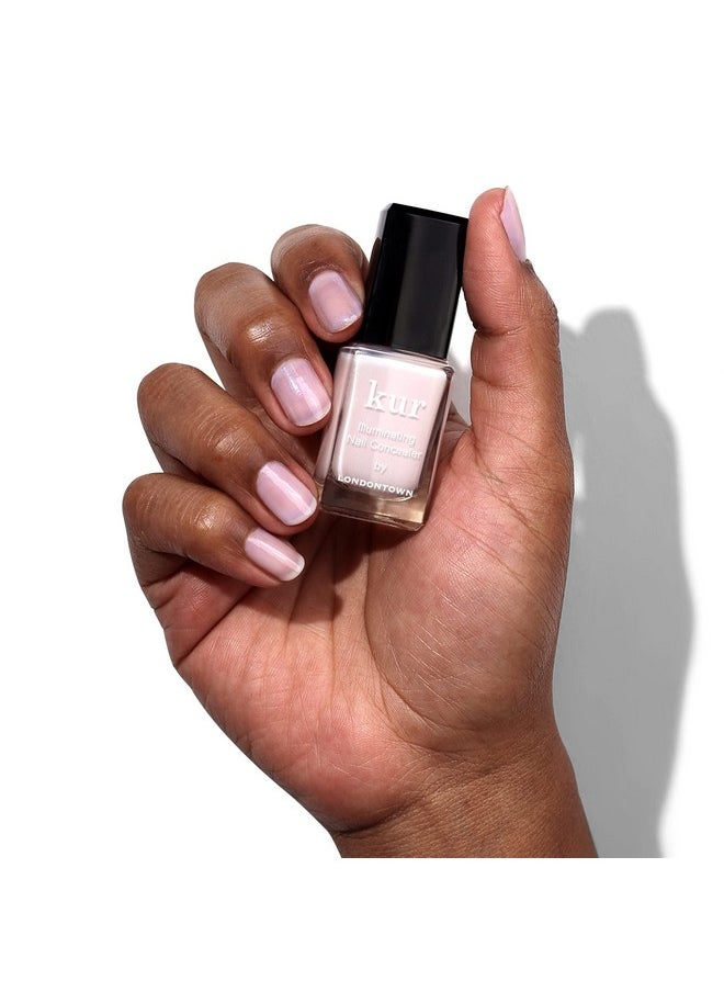 LONDONTOWN kur Pink Nail Conceal & Go Duo Set, Includes Pink Nail Illuminating Concealer & Gel Genius Top Coat, 2 Piece Set, 0.4 Fl Oz
