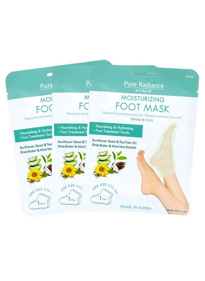 Pure Radiance by CALA Moisturizing Foot Masks 3 Pairs.