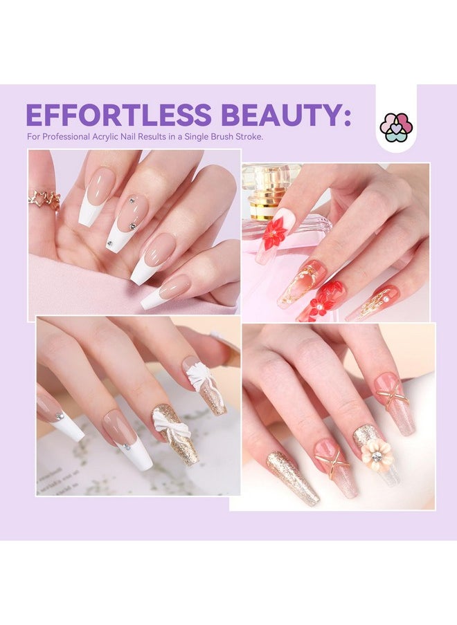 SAVILAND Kolinsky Acrylic Nail Brush Set: Size 6,10,14 Professional Nail Brushes Cleaner Manicure Tool for Acrylic Application Acrylic Powder Nail Extension 3D Nail Carving for Nail Art DIY