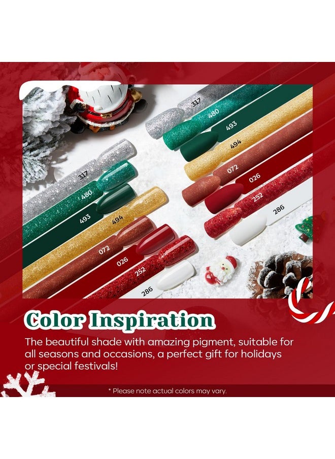 AZUREBEAUTY 30Pcs Dip Powder Nail Kit Starter, 8 Colors Green Red Gold Silver White with Nail Sticks, Nail Art Liquid Set with Matte/Base/Top Coat Activator for French Manicur