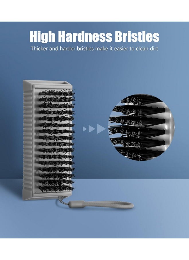Larbois Nail Brush for Cleaning Fingernails, 2Pack Heavy Duty Nail Brushes Remove Dirt and Paint Fingernail Brush Deep Cleaning Mechanical Nail Scrub Brush Two-Sided with Hanging Rope
