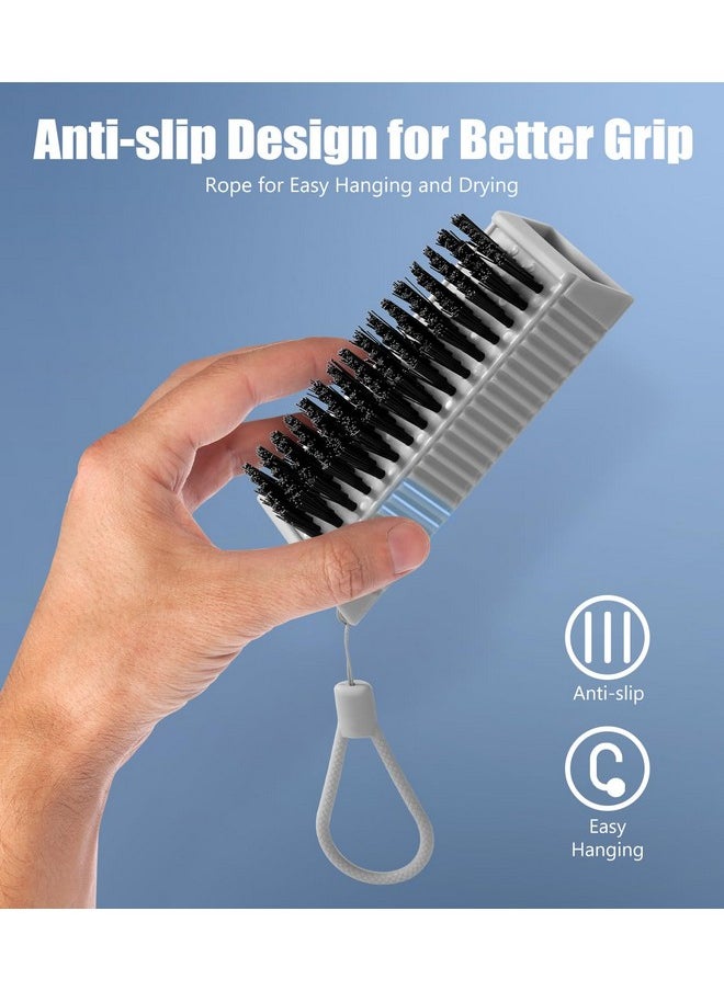 Larbois Nail Brush for Cleaning Fingernails, 2Pack Heavy Duty Nail Brushes Remove Dirt and Paint Fingernail Brush Deep Cleaning Mechanical Nail Scrub Brush Two-Sided with Hanging Rope