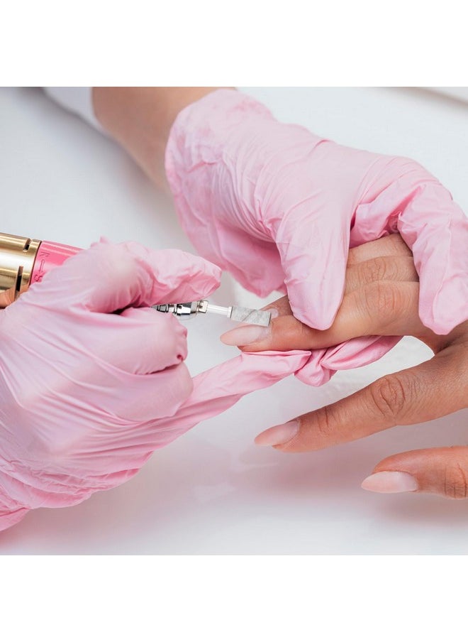 Rolybag 100pcs Small Sanding Bands Nail Drill Bits 240 Extreme Fine Grit Nail File Sanding Bands with 3.1mm Mandrel Bit for Acrylic Nails Gel Removing Shaping Professional Manicures and Pedicure,Zebra