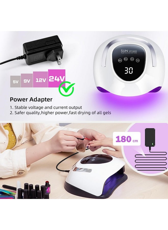 220W UV LED Nail Lamp，UV Light for Nails Gel Polish with 57 Lamp Beads 4 Timer Setting & LCD Touch Display Screen, Auto Sensor, Professional Nail Light UV Nail Lamp for Gel Nails