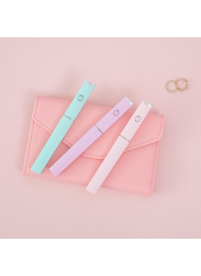 Malva Belle Best Crystal Glass Nail File for Women - Nail File & Travel Case - Nail File Set - Heavy Duty Nail File for Natural Nails, Gel - Professional Nail Shaper - Nail Essentials - Pink 2mm