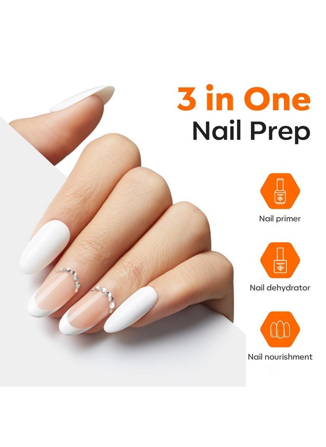 modelones 3-Function Nail Prep, 15 ml Nail Primer and Dehydrator & Nail Nourishment