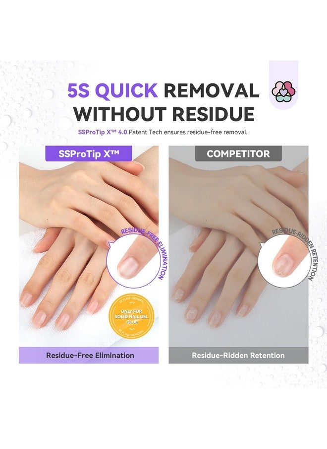 SAVILAND Nail Glue Remover Press on Nails Spray: 60ml Quick Removal for Solid Nail Glue Gel | Gel Nail Glue Removal Gel X Nail | Odorless No Acetone Castor Oil VE 5s Fast Remover Easy Home Use