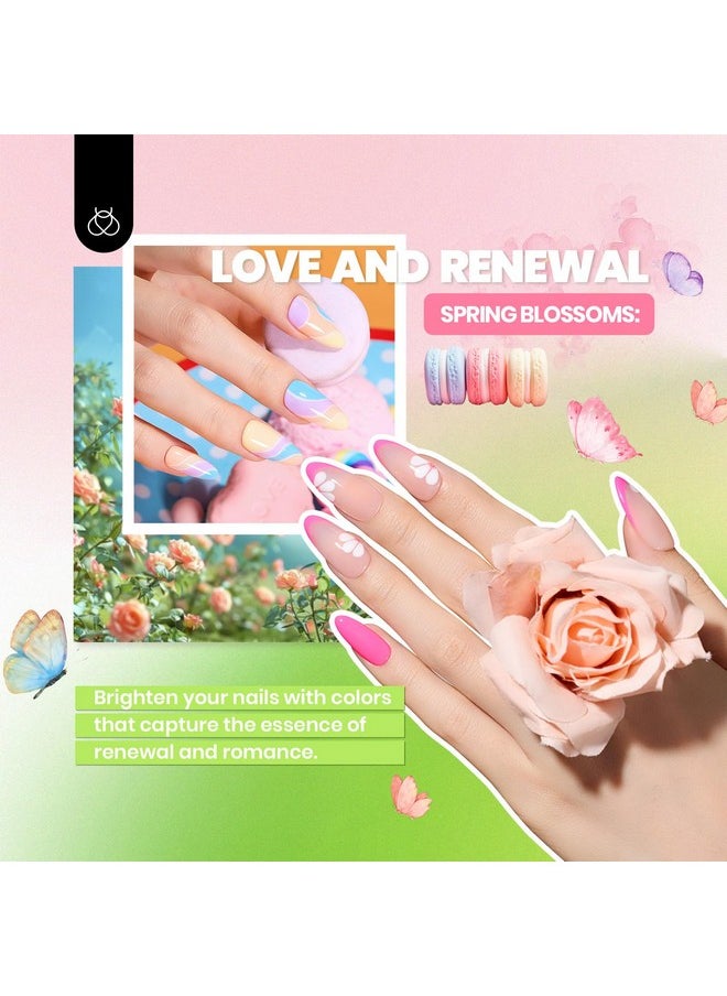 Beetles Gel Nail Polish Kit with U V Light - 68 Pcs Set 35 Colors Pink Glitter Nude Gray Gel Polish with Base Matte&Glossy Top Coat Vivid Seasons Gel Nail Set Nail Art Valentine’s Day Gifts for Women