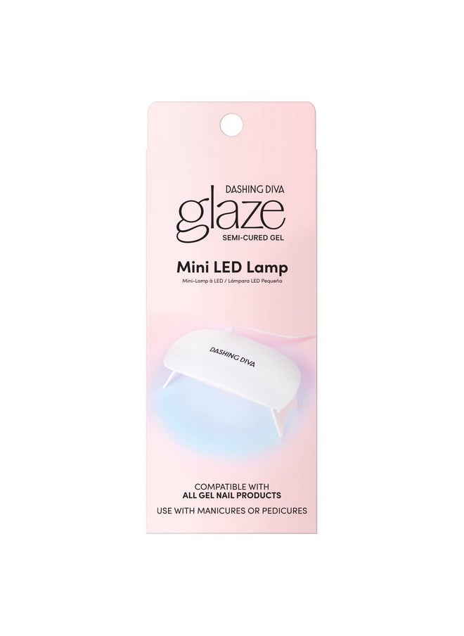 Dashing Diva Mini LED Gel Nail Lamp - Compact and Portable LED Nail Light for Gel Nails - Universal USB LED Lamp for Curing Semicured Nails & All Gel Nail Products - Includes Nail Light and USB Cord