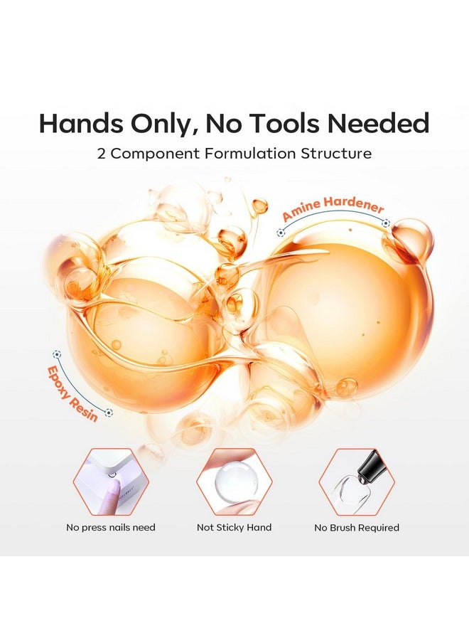 Modelones Solid Nail Gel, 30g Nail Gel for Nail Tips, Solid Nail Glue Gel for Press on Nails, Super Strong Nail Glue for Fake Nails, Acrylic Nail Gel for Long Lasting Manicure DIY at home, Cure Needed