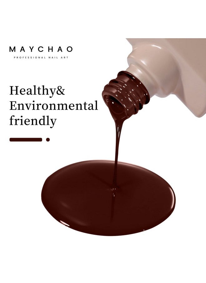 MAYCHAO 15ML Gel Nail Polish 1Pc Deep Cherry Red Nail Polish Soak Off UV LED Blood Red Nail Gel Polish Nail Art Starter Manicure Salon DIY at Home, 0.5 OZ
