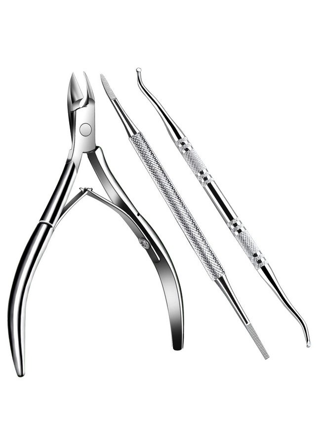 Teenitor Cuticle Trimmer Pedicure Tools for Feet, Ingrown Toenail Removal Kit, Stainless Steel Ingrown Toenail Clippers, Ingrown Toenail File and Lifters, Ingrown Toenail Treatment, Pedicure Kit