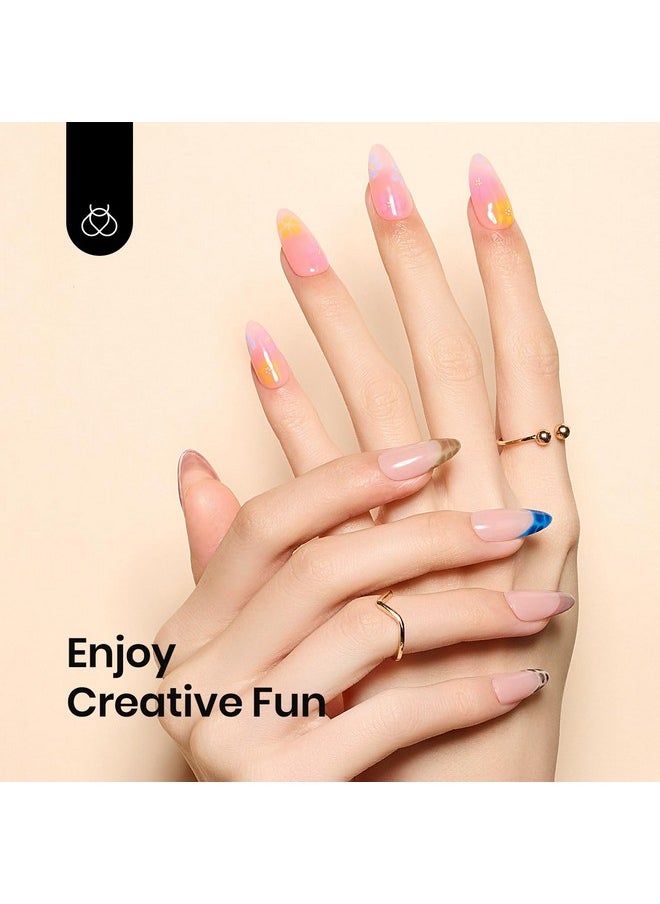 Beetles Nail Blooming Gel 15ml Clear Uv Led Blossom Gel Polish for Spreading Effect Marble Natural Stone Watercolor Floral Print Soak off Nail Gel Diy Nail Art Design Manicure Gift for Women