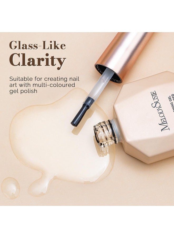 MelodySusie Clear Blooming Gel for Nail Design, Marble Watercolor UV Gel Nail Polish, Spreading Effect Sheer Painting Gel Nail Art Supplies, Nail Salon Manicure at Home for Women, 0.53 Fl Oz