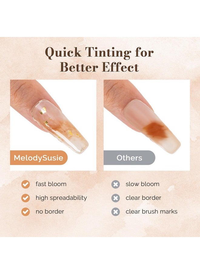 MelodySusie Clear Blooming Gel for Nail Design, Marble Watercolor UV Gel Nail Polish, Spreading Effect Sheer Painting Gel Nail Art Supplies, Nail Salon Manicure at Home for Women, 0.53 Fl Oz