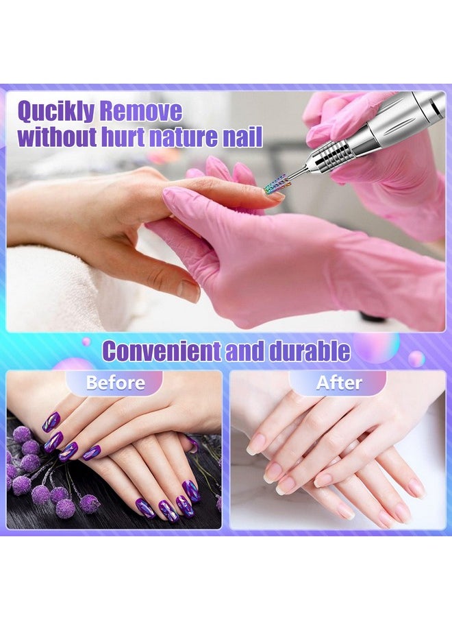 [Upgraded]Depvko 3Pcs Nail Drill Bits Set for Nails 3/32 Inches, 5 in 1 Tapered Barrel and Cone Shape Carbide Nail Drill Bits for Acrylic or Gel Remover