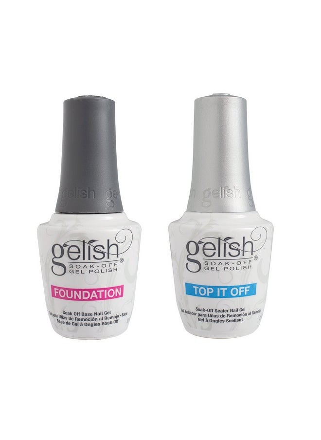 Gelish Dynamic Duo Soak Off Gel Nail Polish - Foundation Base and Top Sealer