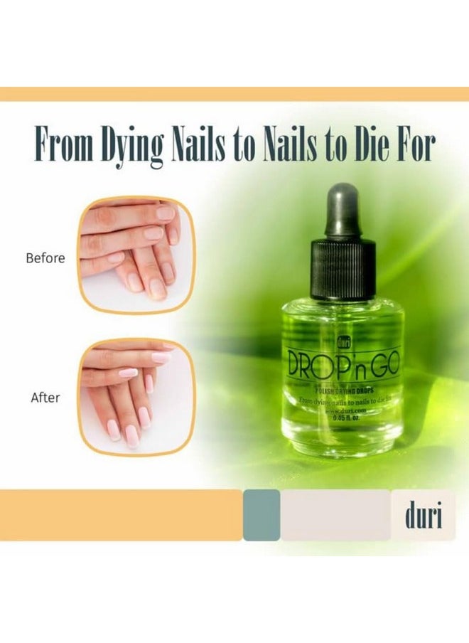 duri Drop'n Go Quick Dry Nail Drops - Fast Drying Drops for Long Lasting Nail Polish 0.61 fl. oz.