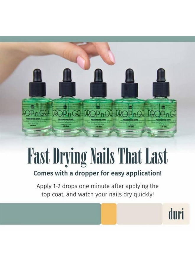 duri Drop'n Go Quick Dry Nail Drops - Fast Drying Drops for Long Lasting Nail Polish 0.61 fl. oz.