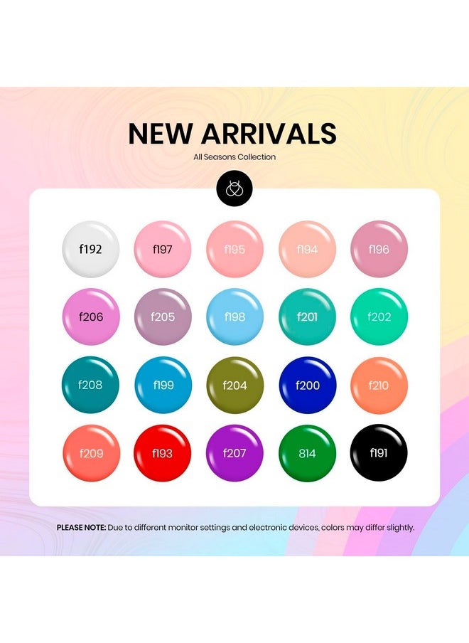 Beetles Gel Nail Polish Set, 20 Colors White Black Nude Gel Nail Polish with Gel Base Coat Matte&Glossy Gel Top Coat Trendy Colors Uv LED Lamp Valentine Gel Nail Polish Valentine's Day Gifts for Women