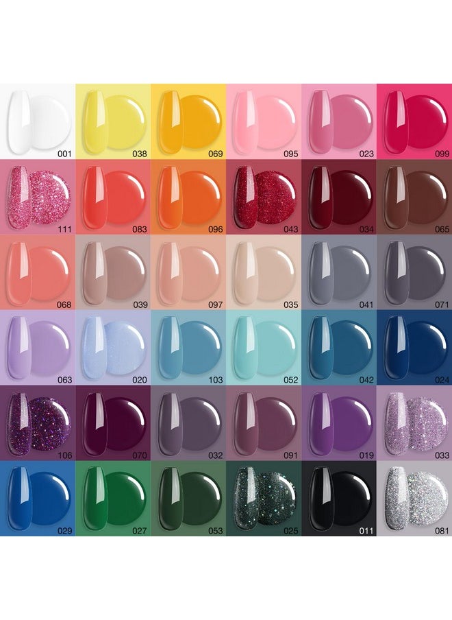 AZUREBEAUTY 170Pcs Dip Powder Nail Kit Starter 36 Colors Pink Red Purple Spring Summer Dipping Powder with Base/top Coat Activator Dip Liquid Set + Nail Removal Accessories Set for Gift