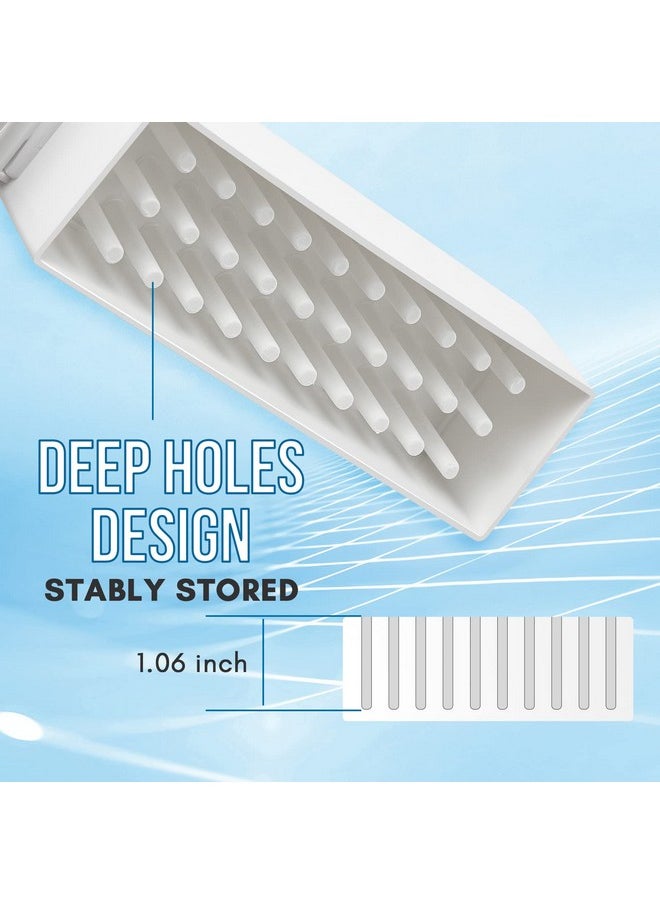 Makartt Nail Drill Bits Holder, Dustproof Stand Displayer Organizer Container 30 Holes Manicure Tools (Not Inlcude Drill Bits)