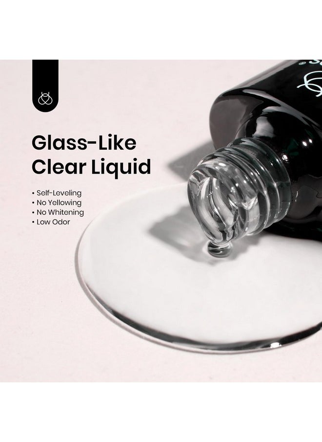 Beetles 2pcs 7.5ml No Wipe Gel Top Coat and Base Coat Set, Soak Off LED Clear Gel Base Top Gel Glossy Shine Finish Long Lasting Gel Polish Base and Top Coat Gel Lamp Nails Art DIY Home
