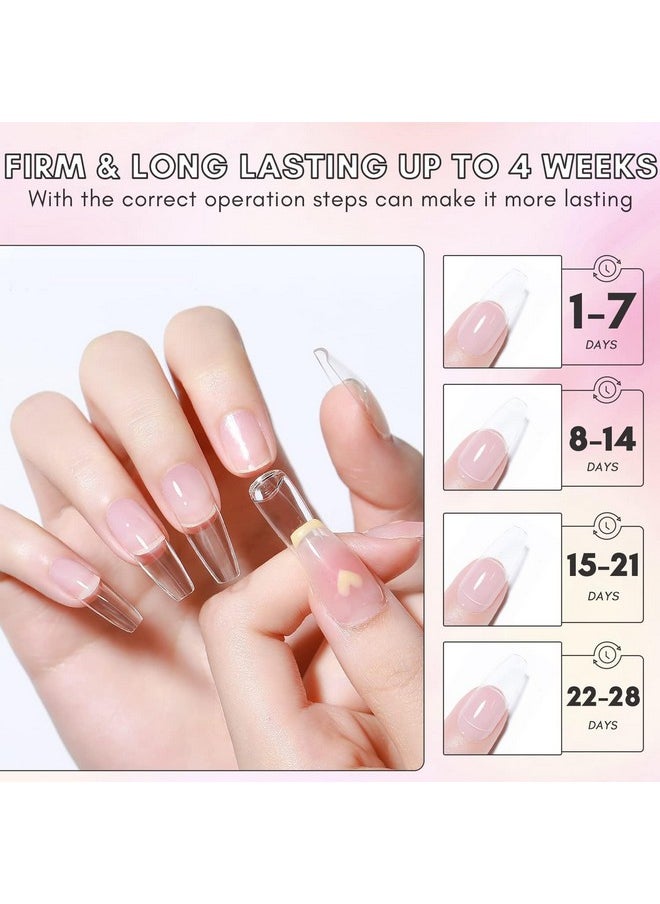 Makartt Solid Nail Glue Gel for Press On Nails- Strong Clear Acrylic Nail Tips Solid Gel Nail Glue for Fake Nails Soft Gel Nail Tips Solid Hard Gel for Nails Nail Art DIY Home 15ML UV Light Cured