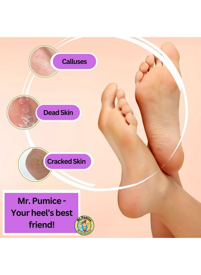 Mr. Pumice Callus Remover PUMI Bar: Pedicure Stone & Foot/Heel Scrubber - Coarse Grit (4 Pack)